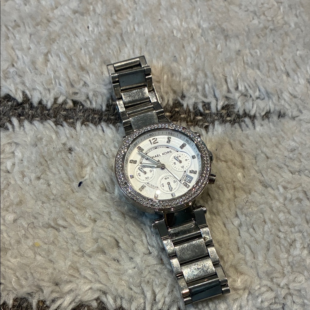Michael Kors Silver Chronograph Watch